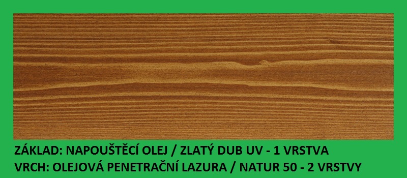 Napouštěcí olej Zlatý dub UV 0,9lt