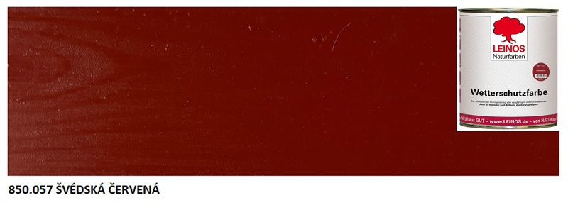 850.057 Venkovní olejová barva Švédská červená 0,75lt