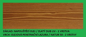 Napouštěcí olej Zlatý dub UV 2,7lt