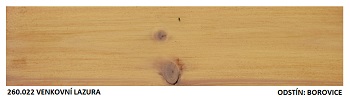 260.022 Venkovní lazura na dřevo borovice 0,75lt